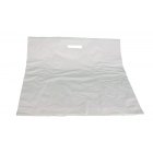 Taška odnosná igelitová s průhmatem, extra velké 60x55 cm, bílá, 50 ks