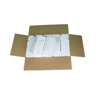 Ručník papír/ZZ bílý dvouvrstvý,­ vysoká kvalia,­ kvalitní celuloza