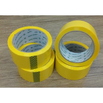 Reas Pack lepící páska žlutá,­ 50 mm x 66 m,­ 6 rolí