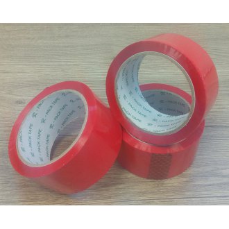 Reas Pack lepící páska červená,­ 50 mm x 66 m,­ 6 rolí